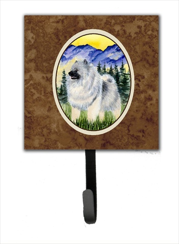 Keeshond Leash Holder Or Key Hook