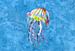 Jellyfish Fabric Placemat