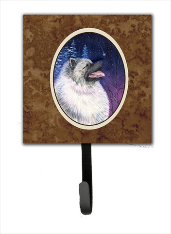 Starry Night Keeshond Leash Holder Or Key Hook