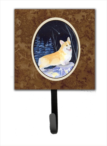 Starry Night Corgi Leash Holder Or Key Hook