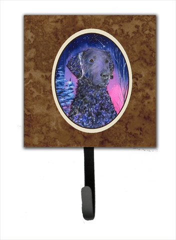 Starry Night Curly Coated Retriever Leash Holder Or Key Hook