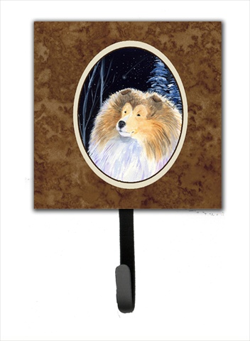 Starry Night Collie Leash Holder Or Key Hook