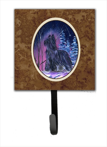 Starry Night Briard Leash Holder Or Key Hook