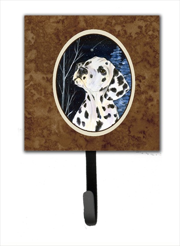 Starry Night Dalmatian Leash Holder Or Key Hook