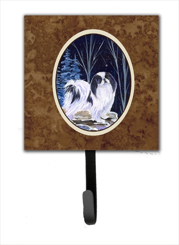 Starry Night Japanese Chin Leash Holder Or Key Hook
