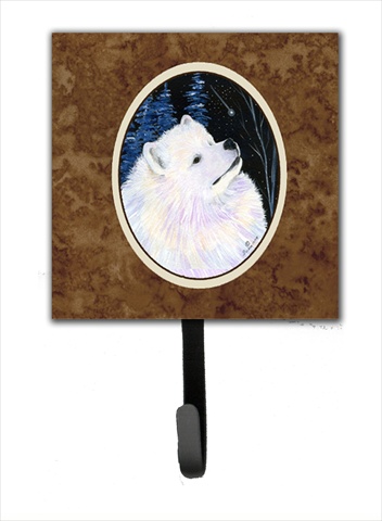 Starry Night Samoyed Leash Holder Or Key Hook