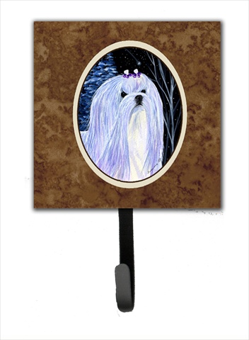 Starry Night Maltese Leash Holder Or Key Hook