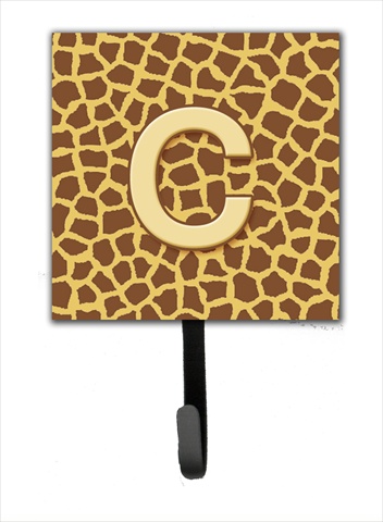 CJ1025-CSH4 Letter C Initial Monogram - Giraffe Leash Holder Or Key Hook
