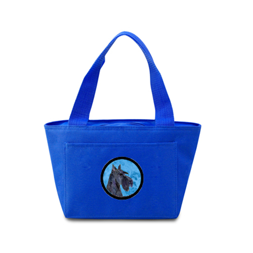 Picture of Carolines Treasures SS4805-BU-8808 Blue Scottish Terrier Zippered Insulated School Washable And Stylish Lunch Bag Cooler