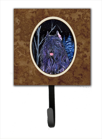 Starry Night Bouvier Des Flandres Leash Holder Or Key Hook