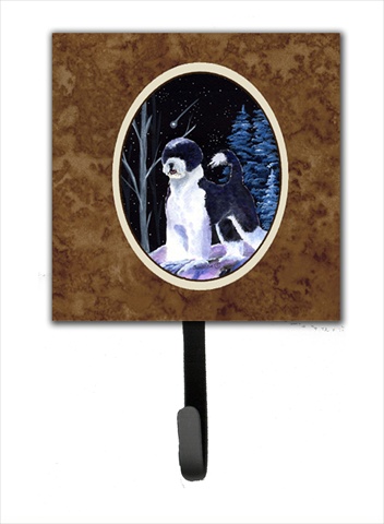 Starry Night Portuguese Water Dog Leash Holder Or Key Hook