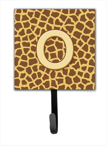 CJ1025-OSH4 Letter O Initial Monogram - Giraffe Leash Holder Or Key Hook