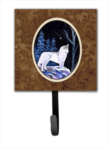 Starry Night Siberian Husky Leash Holder Or Key Hook