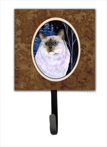 Starry Night Cat - Birman Leash Holder Or Key Hook