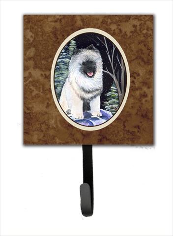 Starry Night Keeshond Leash Holder Or Key Hook