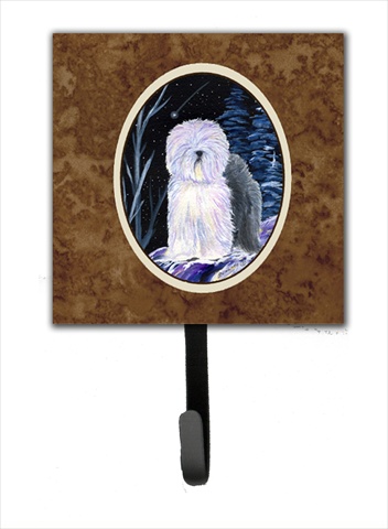 Starry Night Old English Sheepdog Leash Holder Or Key Hook