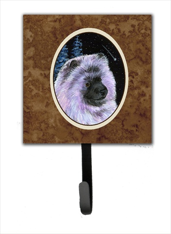 Starry Night Keeshond Leash Holder Or Key Hook