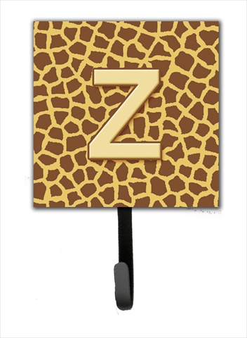 CJ1025-ZSH4 Letter Z Initial Monogram - Giraffe Leash Holder Or Key Hook