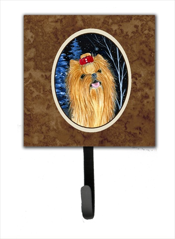 Starry Night Yorkie Leash Holder Or Key Hook