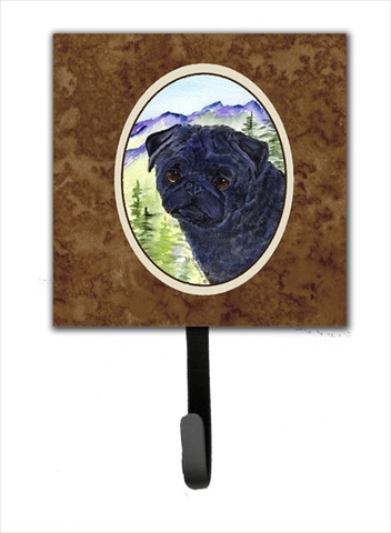 Pug Leash Holder Or Key Hook