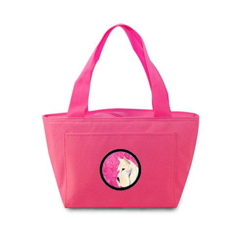 Picture of Carolines Treasures SS4806-PK-8808 Pink Scottish Terrier Zippered Insulated School Washable And Stylish Lunch Bag Cooler
