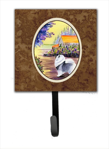 Keeshond Leash Holder Or Key Hook