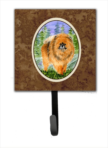 Pomeranian Leash Holder Or Key Hook