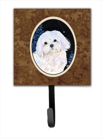 Starry Night Maltese Leash Holder Or Key Hook