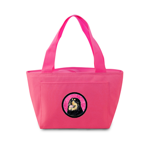 Picture of Carolines Treasures SS4788-PK-8808 Pink Tibetan Mastiff Zippered Insulated School Washable And Stylish Lunch Bag Cooler
