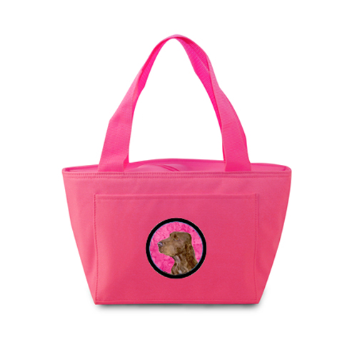 Picture of Carolines Treasures SS4801-PK-8808 Pink Field Spaniel Zippered Insulated School Washable And Stylish Lunch Bag Cooler