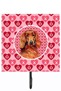 Irish Setter Valentines Love And Hearts Leash Or Key Holder