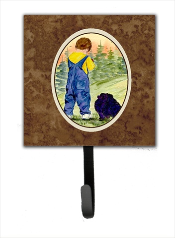 Little Boy with His Pomeranian Leash Or Key Hook