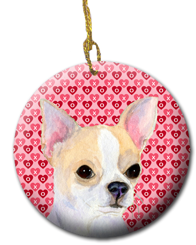 Picture of Carolines Treasures SS4474CO1 2.81 x 2.81 in. Chihuahua Ceramic Ornament
