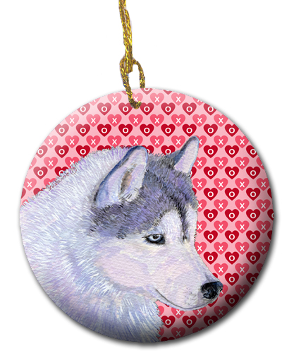 Picture of Carolines Treasures SS4464CO1 2.81 x 2.81 in. Siberian Husky Ceramic Ornament