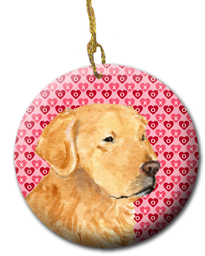 Picture of Carolines Treasures SS4476CO1 2.81 x 2.81 in. Golden Retriever Ceramic Ornament