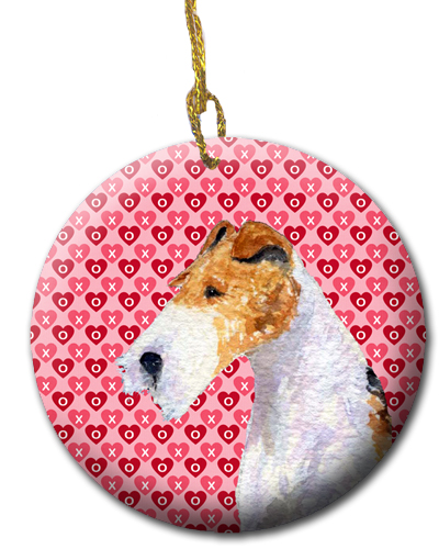 Picture of Carolines Treasures SS4478CO1 2.81 x 2.81 in. Fox Terrier Ceramic Ornament