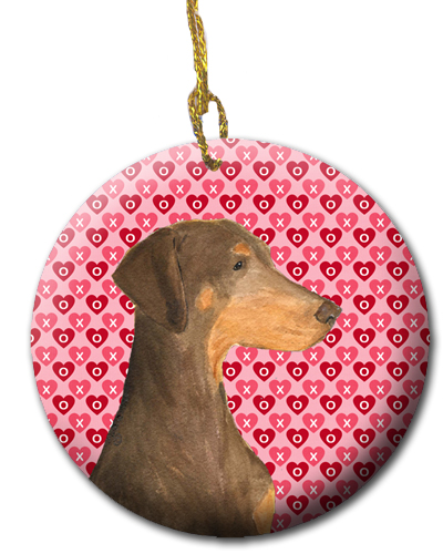 Picture of Carolines Treasures SS4479CO1 2.81 x 2.81 in. Doberman Ceramic Ornament