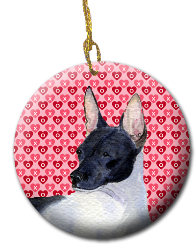 Picture of Carolines Treasures SS4480CO1 2.81 x 2.81 in. Rat Terrier Ceramic Ornament