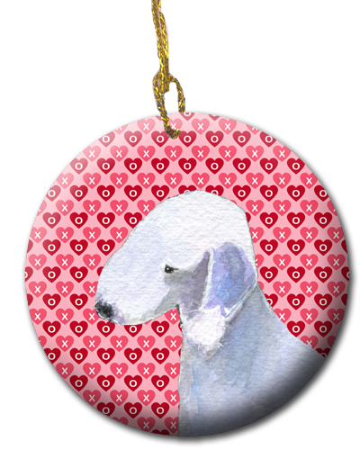 Picture of Carolines Treasures SS4483CO1 2.81 x 2.81 in. Bedlington Terrier Ceramic Ornament