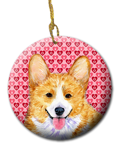 Picture of Carolines Treasures SS4486CO1 2.81 x 2.81 in. Corgi Ceramic Ornament