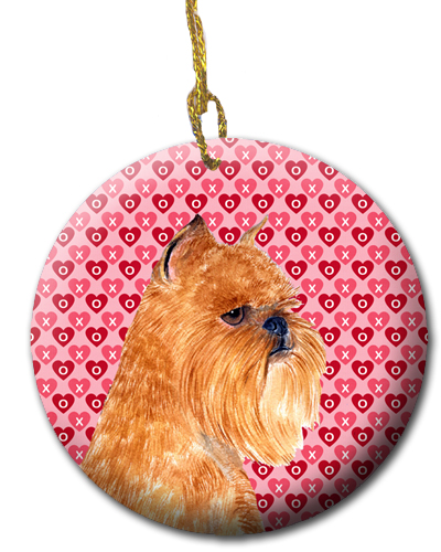 Picture of Carolines Treasures SS4494CO1 2.81 x 2.81 in. Brussels Griffon Ceramic Ornament