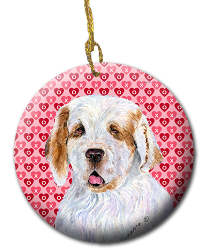 Picture of Carolines Treasures SS4500CO1 2.81 x 2.81 in. Clumber Spaniel Ceramic Ornament