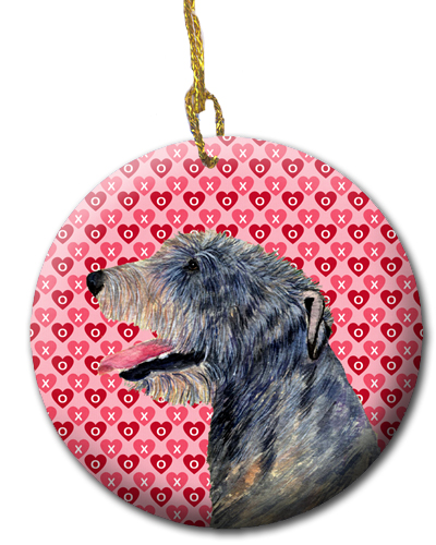 Irish Wolfhound Ceramic Ornament