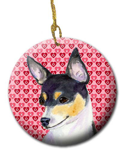2.81 x 2.81 in. Chihuahua Ceramic Ornament