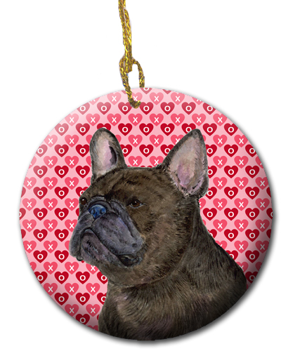 French Bulldog Ceramic Ornament 2.81 x 2.81 in.