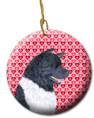 Akita Ceramic Ornament 2.81 x 2.81 in.