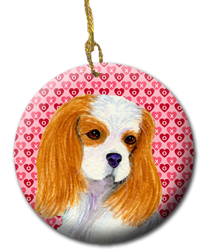 2.81 x 2.81 in. Cavalier Spaniel Ceramic Ornament