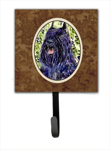 4.25 x 6 in. Bouvier des Flandres Leash Or Key Hook
