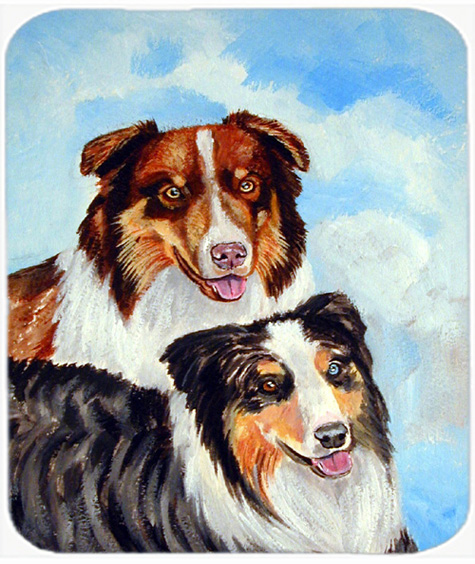 9.5 x 8 in. Australian Shepherd Double Trouble Mouse Pad