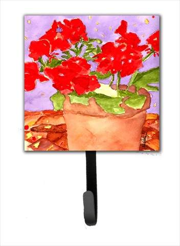 4.25 x 7 in. Flower Geranium Leash Or Key Holder